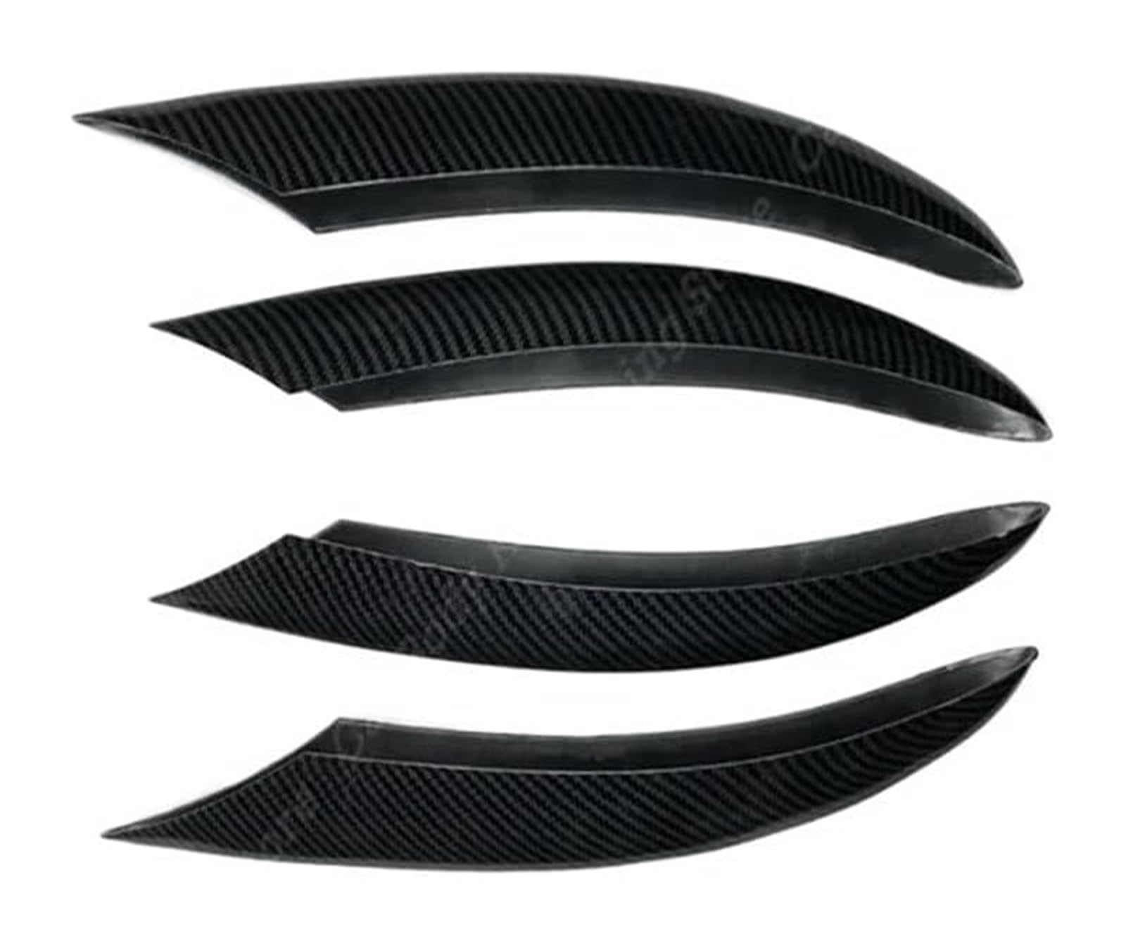 Auto Frontspoiler Lippe Für C-Klasse Frontschürze Spoiler Splitter Lufteinlass Grille Trim Abdeckung W205 S205 A205 C205 C200 C220d C300 2018-2021 Frontspoiler(4pcs Carbon Look) von AMBMREDPEV