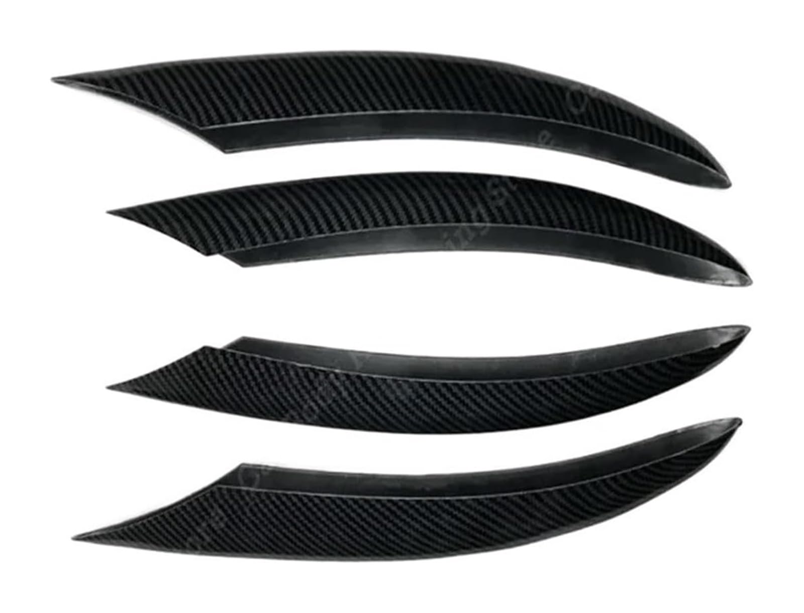 Auto Frontspoiler Lippe Für C-Klasse Frontschürze Spoiler Splitter Lufteinlass Grille Trim Abdeckung W205 S205 A205 C205 C200 C220d C300 2018-2021 Frontspoiler(4pcs Carbon Look) von AMBMREDPEV