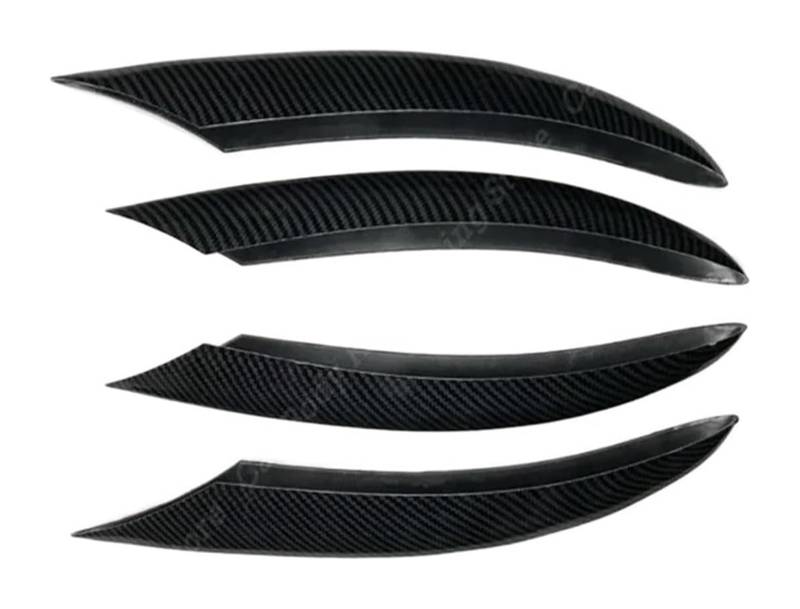 Auto Frontspoiler Lippe Für C-Klasse Frontschürze Spoiler Splitter Lufteinlass Grille Trim Abdeckung W205 S205 A205 C205 C200 C220d C300 2018-2021 Frontspoiler(4pcs Carbon Look) von AMBMREDPEV