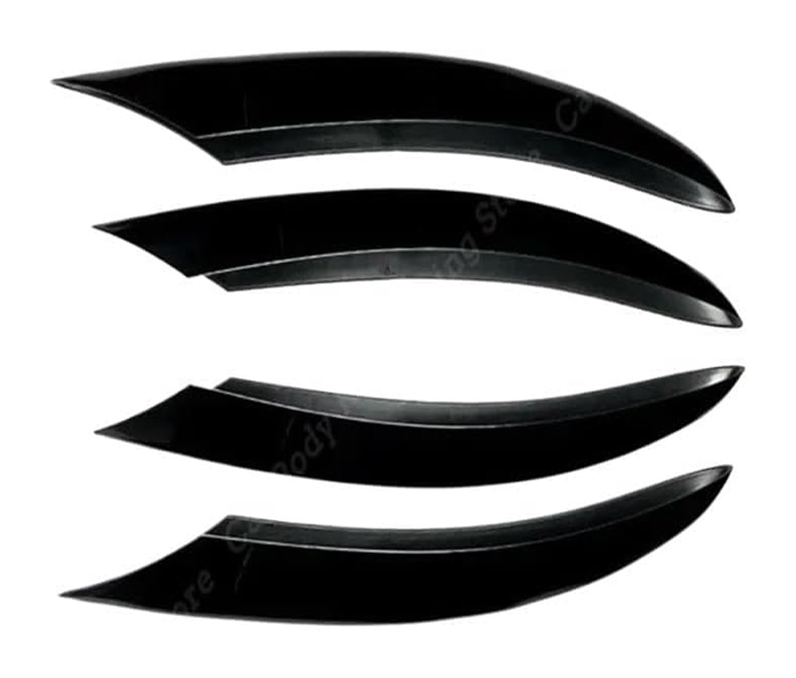 Auto Frontspoiler Lippe Für C-Klasse Frontschürze Spoiler Splitter Lufteinlass Grille Trim Abdeckung W205 S205 A205 C205 C200 C220d C300 2018-2021 Frontspoiler(4pcs Gloss Black) von AMBMREDPEV