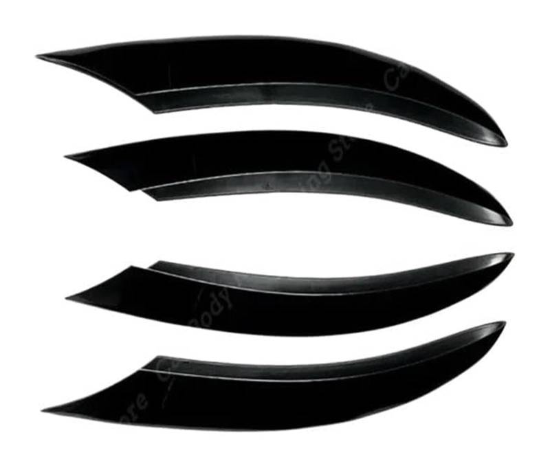 Auto Frontspoiler Lippe Für C-Klasse Frontschürze Spoiler Splitter Lufteinlass Grille Trim Abdeckung W205 S205 A205 C205 C200 C220d C300 2018-2021 Frontspoiler(4pcs Gloss Black) von AMBMREDPEV