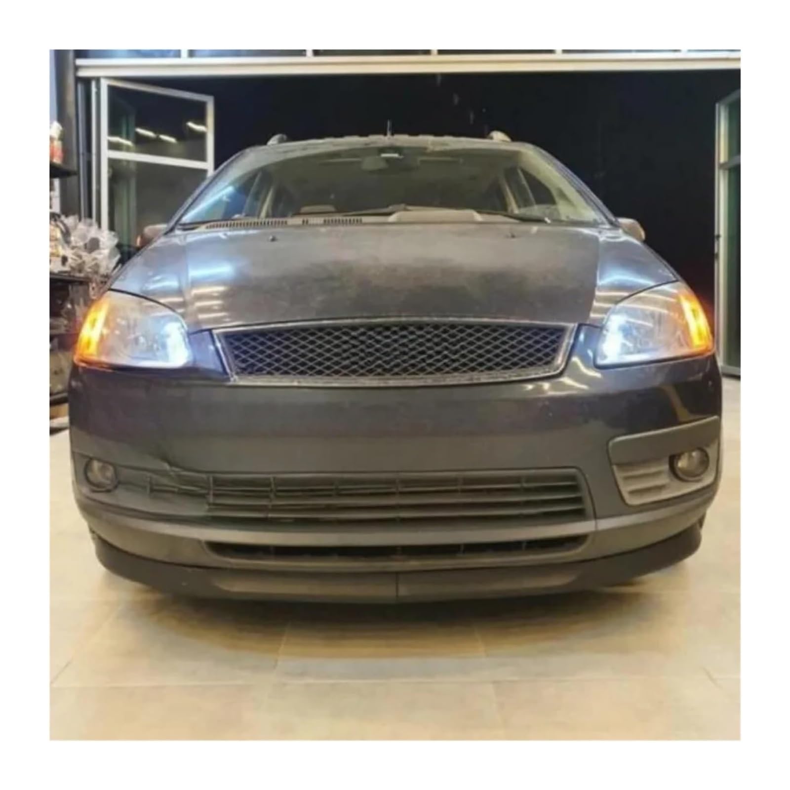 Auto Frontspoiler Lippe Für C-Max 2003–2007 Body Kit Sport Spoiler Splitter Diffusor Stoßstange Außenteile 2 Stück Frontstoßstange Lippe Frontspoiler(Blau) von AMBMREDPEV