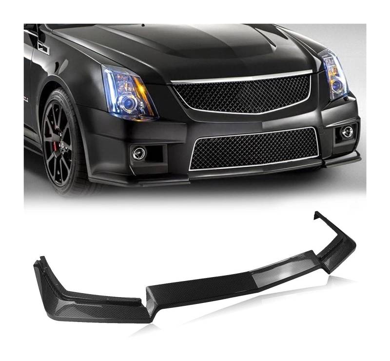 Auto Frontspoiler Lippe Für Cadillac Cts-V 2009-2015 Frontschürze Lippe Kinn Spoiler Carbon Look Front Diffusor Diffusor Auto Front Spoiler von AMBMREDPEV