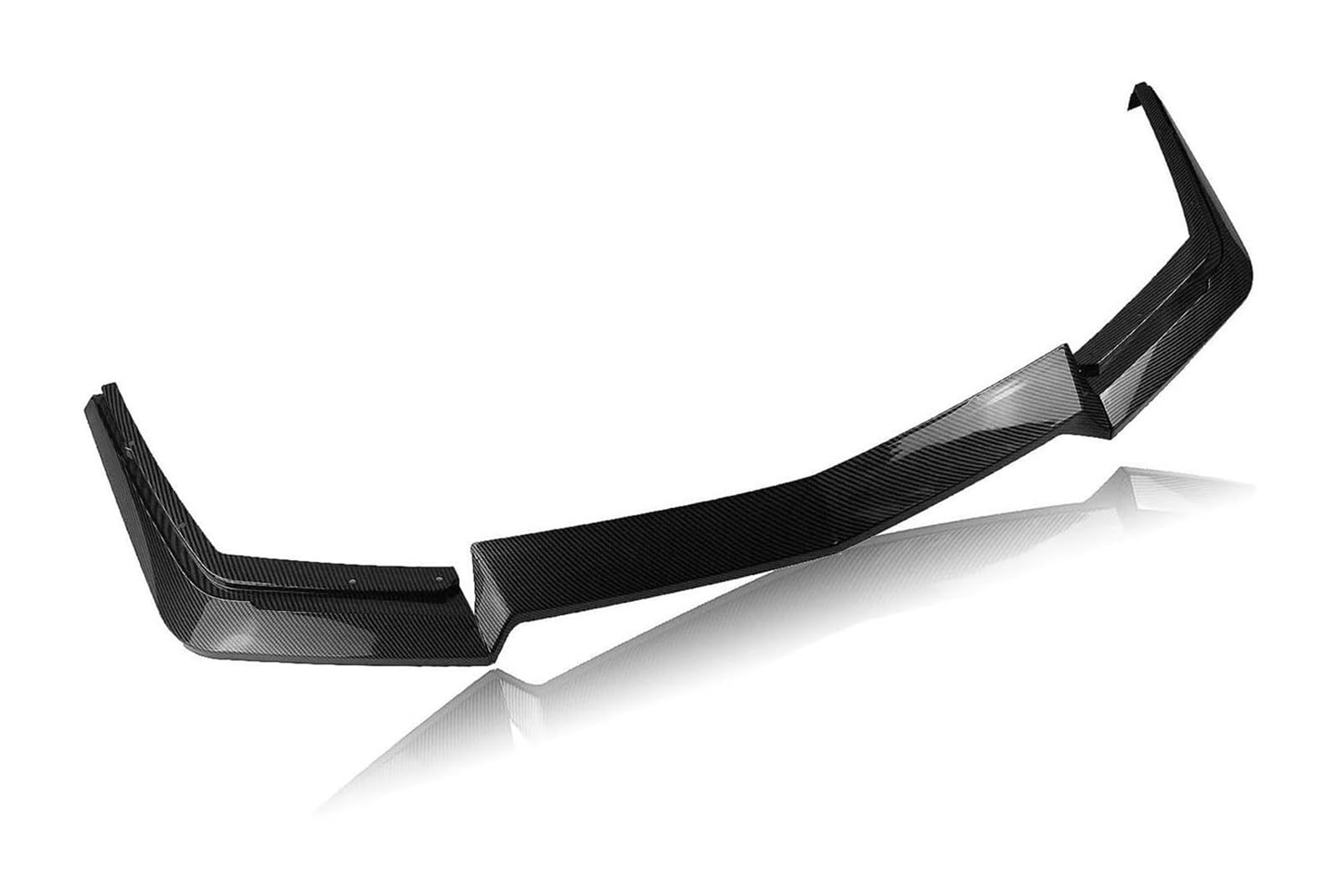 Auto Frontspoiler Lippe Für Cadillac Für CTS-V 2009-2015 Unterer Splitter Kit Frontschürze Spoiler Lip Splitter Spoiler Auto Front Spoiler(Carbon Fiber Look) von AMBMREDPEV