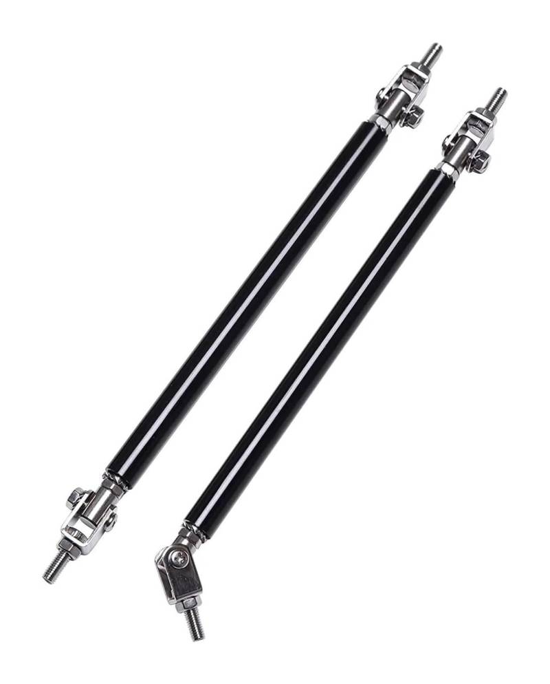 Auto Frontspoiler Lippe Für Camaro 2000-2022 Universal 15 Cm Frontschürze Lip Splitter Spoiler Strut Rod Krawatte Unterstützung Bar(20cm Black) von AMBMREDPEV