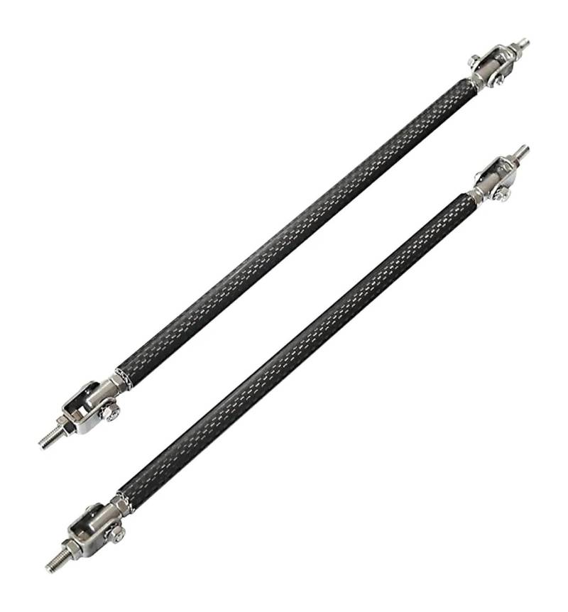 Auto Frontspoiler Lippe Für Camaro 2000-2022 Universal 15 Cm Frontschürze Lip Splitter Spoiler Strut Rod Krawatte Unterstützung Bar(20cm Carbon Look) von AMBMREDPEV