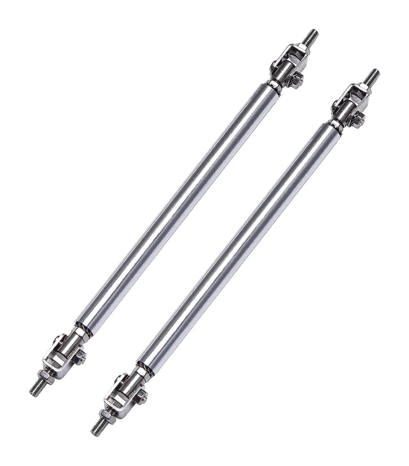 Auto Frontspoiler Lippe Für Camaro 2000-2022 Universal 15 Cm Frontschürze Lip Splitter Spoiler Strut Rod Krawatte Unterstützung Bar(7.5cm Silver) von AMBMREDPEV