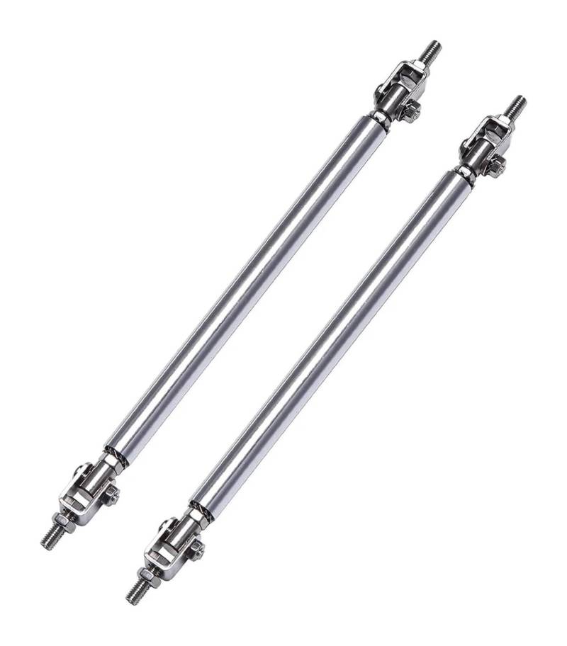 Auto Frontspoiler Lippe Für Camaro 2000-2022 Universal 15 Cm Frontschürze Lip Splitter Spoiler Strut Rod Krawatte Unterstützung Bar(7.5cm Silver) von AMBMREDPEV