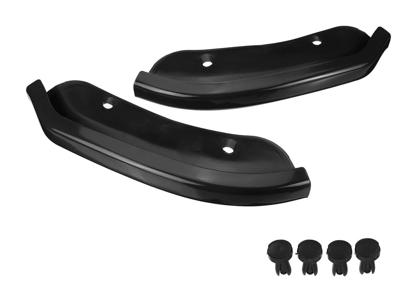 Auto Frontspoiler Lippe Für Dodge Für Challenger Für SRT Für Scat Für Pack Hellcat Coupe 2DR 2015-2020 2PCS Stoßstange Lip Splitter Spoiler Schutz Schutz Frontspoiler(Schwarz) von AMBMREDPEV