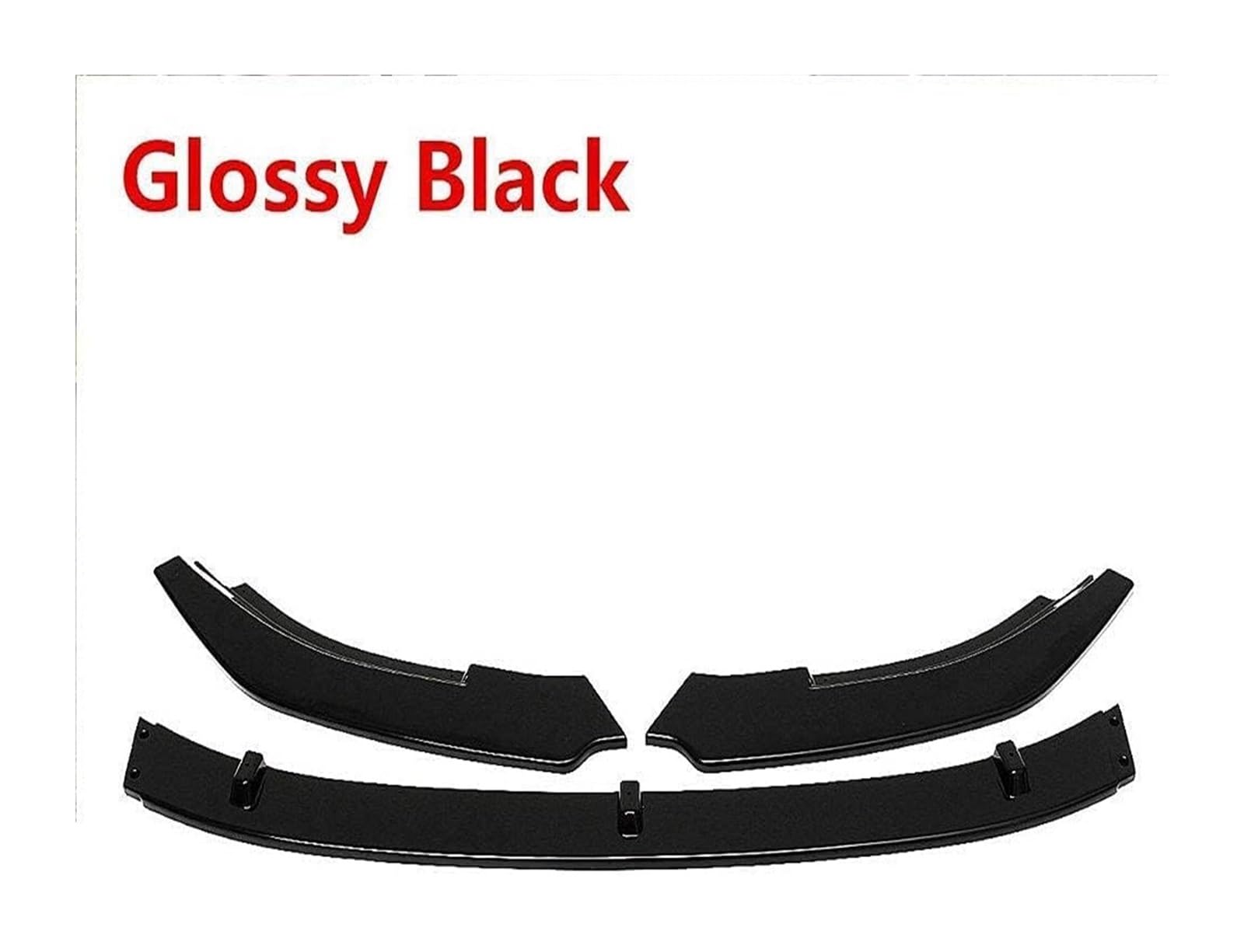 Auto Frontspoiler Lippe Für G&olf MK6 GTI 2010-2013 Frontschürze Lippe Kinn Spoiler Carbon Look Front Diffusor Diffusor Mattschwarz Auto Front Spoiler(Glossblack) von AMBMREDPEV