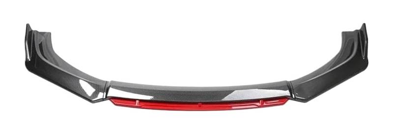 Auto Frontspoiler Lippe Für Haval H6 Für GT Außen Teile Autos Auto Front Stoßstange Splitter Lippe Kinn Diffusor Körper Kit Schutzfolie(Carbon Red) von AMBMREDPEV