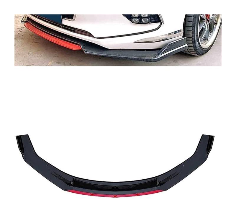 Auto Frontspoiler Lippe Für Hyundai Für Mistra 2014-2019 Frontschürze Lippe Kinn Spoiler Carbon Look Front Diffusor Diffusor Mattschwarz Auto Front Spoiler von AMBMREDPEV