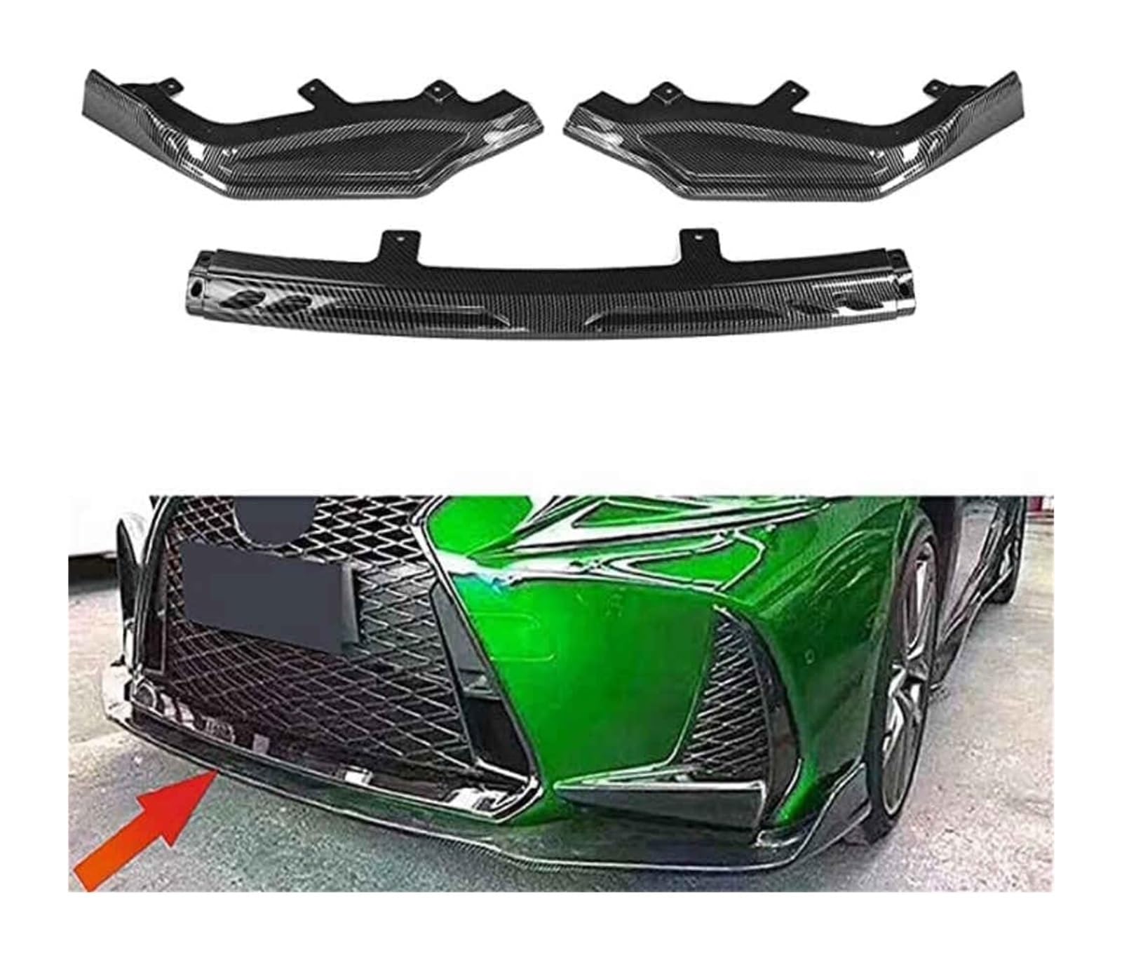 Auto Frontspoiler Lippe Für IS200t IS300 IS350 F-Sport 2017–2020 Frontstoßstange Lippe Kinnspoiler Kohlefaser-Look Frontdiffusor Diffusor Normal-A Kohlefaser Auto Frontspoiler Lippe Für IS200t IS300 IS350 F-Sport 2017–2020 Frontstoßstange Lippe Kinnspoiler Kohlefaser-Look Frontdiffusor Diffusor Normal-A Kohlefaser von AMBMREDPEV