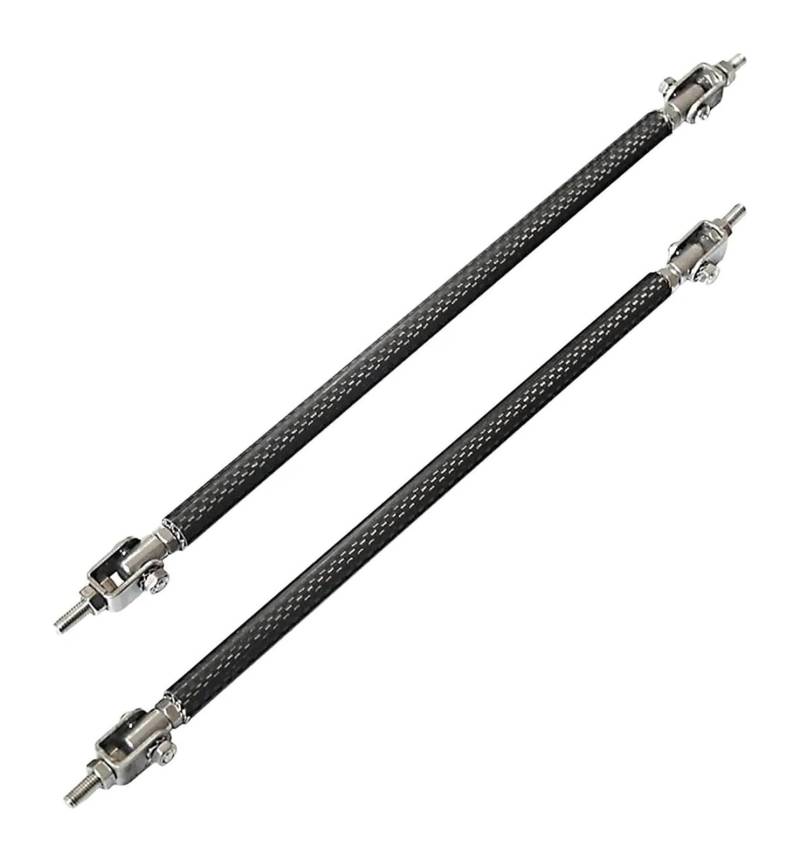Auto Frontspoiler Lippe Für M&ITSUBISHI Für Lancer Für Evo X 2000-2022 Universal Front Lip Splitter Spoiler Strut Rod Krawatte Unterstützung Bar 2 Stücke(20cm Carbon Look) von AMBMREDPEV