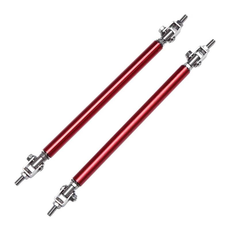 Auto Frontspoiler Lippe Für M&ITSUBISHI Für Lancer Für Evo X 2000-2022 Universal Front Lip Splitter Spoiler Strut Rod Krawatte Unterstützung Bar 2 Stücke(7.5cm Red) von AMBMREDPEV