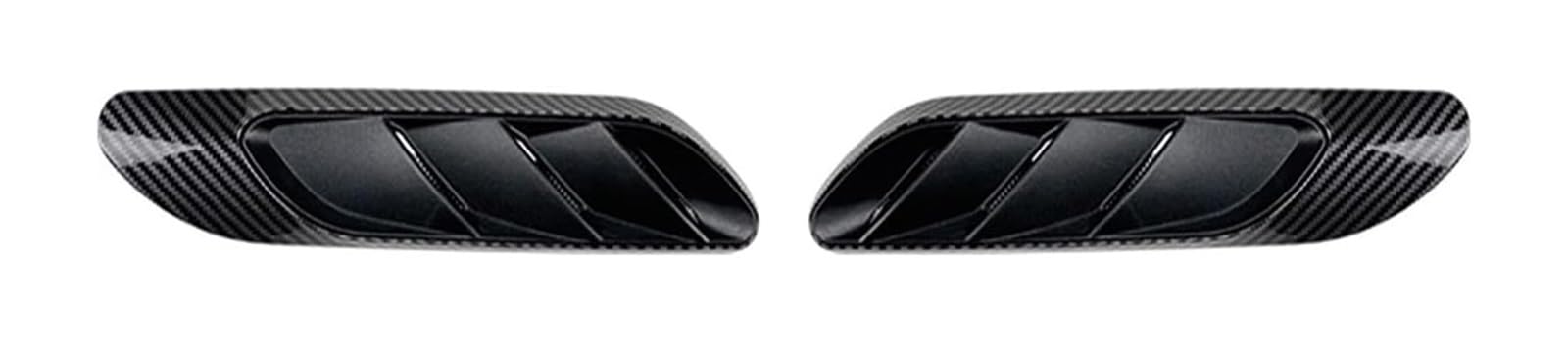 Auto Frontspoiler Lippe Für M&ercedes Für B&enz C-Klasse W206 C200 C260 Für AMG C63 2022-up Fender Side Air Outlet Vent Trim Intake Flow Duct Cover Molding Shade(Carbon Fiber Look) von AMBMREDPEV