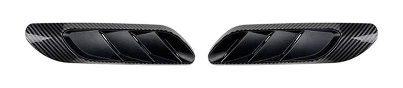 Auto Frontspoiler Lippe Für M&ercedes Für B&enz C-Klasse W206 C200 C260 Für AMG C63 2022-up Fender Side Air Outlet Vent Trim Intake Flow Duct Cover Molding Shade(Carbon Fiber Look) von AMBMREDPEV