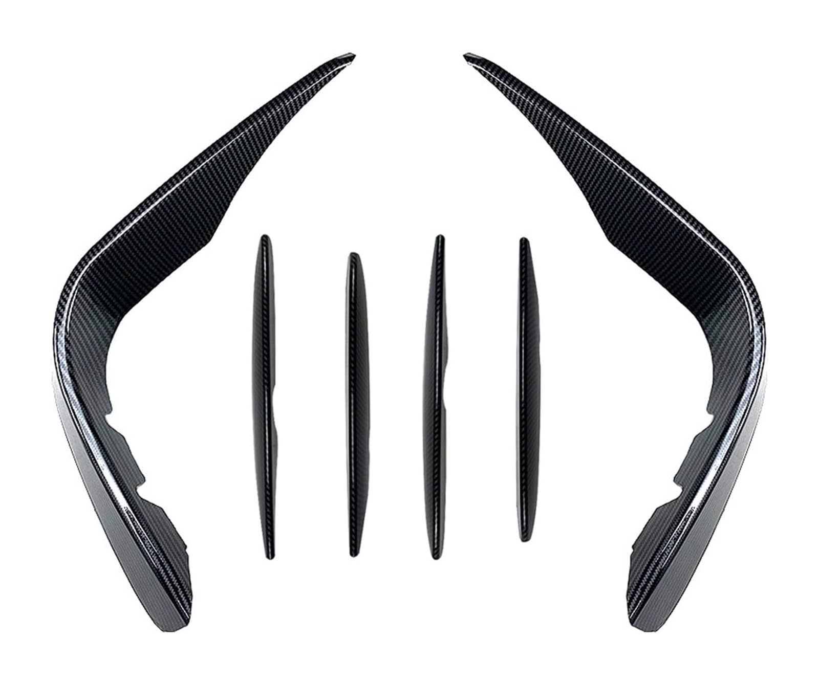 Auto Frontspoiler Lippe Für M&ercedes Für B&enz GLC/GLC Coupé X253 C253 GLC43 AMG GLC250 300 350 2015-2019 Air Knife Front Nebelscheinwerfer Abdeckung Grille Lamellen(6pcs Carbon Pattern) von AMBMREDPEV