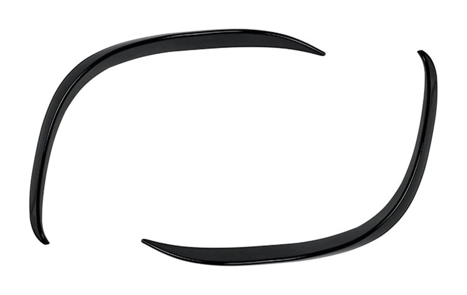 Auto Frontspoiler Lippe Für M&erces Für B&enz C-Klasse W205 C200 C260 2019-2022 Auto-Frontnebelscheinwerferstreifen Lufteinlassgitter Verkleidungsabdeckung Spoilerflügel(2pcs Gloss Black) von AMBMREDPEV