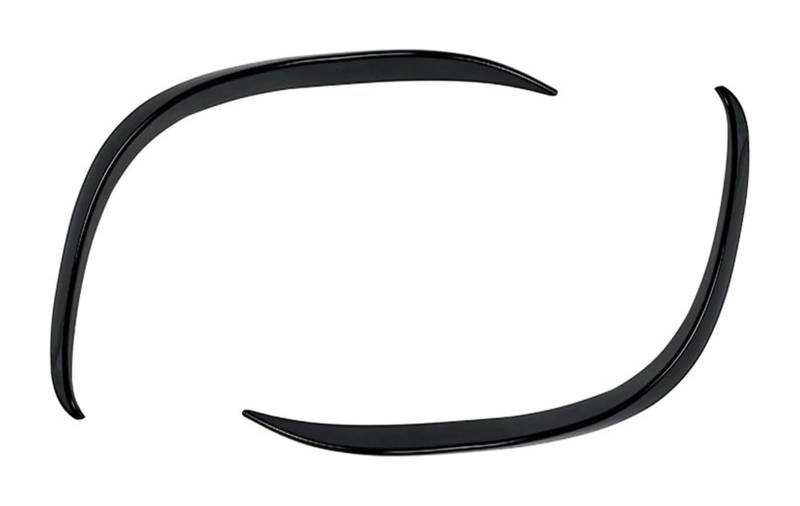 Auto Frontspoiler Lippe Für M&erces Für B&enz C-Klasse W205 C200 C260 2019-2022 Auto-Frontnebelscheinwerferstreifen Lufteinlassgitter Verkleidungsabdeckung Spoilerflügel(2pcs Gloss Black) von AMBMREDPEV