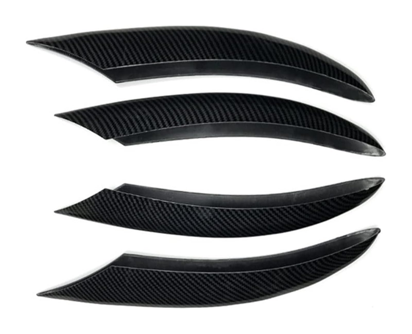 Auto Frontspoiler Lippe Für M&erces Für B&enz C-Klasse W205 C200 C260 2019-2022 Auto-Frontnebelscheinwerferstreifen Lufteinlassgitter Verkleidungsabdeckung Spoilerflügel(4pcs Carbon Look) von AMBMREDPEV