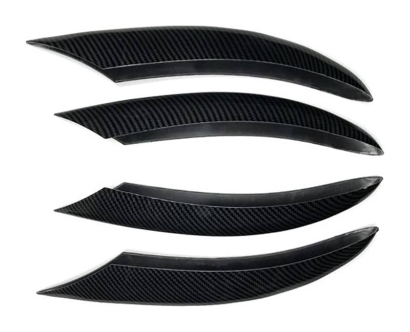 Auto Frontspoiler Lippe Für M&erces Für B&enz C-Klasse W205 C200 C260 2019-2022 Auto-Frontnebelscheinwerferstreifen Lufteinlassgitter Verkleidungsabdeckung Spoilerflügel(4pcs Carbon Look) von AMBMREDPEV