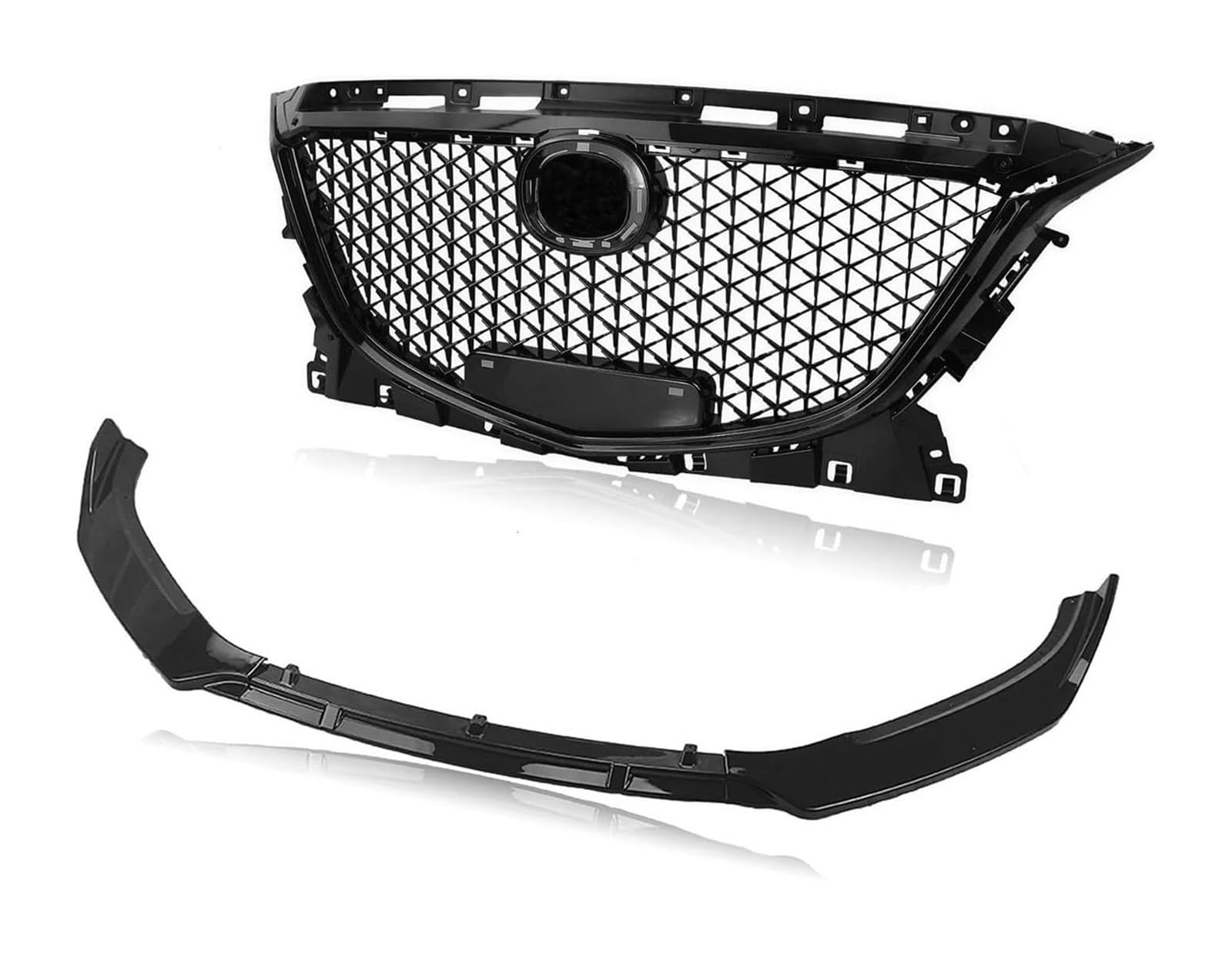 Auto Frontspoiler Lippe Für Mazda 3 Für Axela 2014-2016 Honeycomb Stil Racing Grills Auto Unteren Stoßfänger Spoiler Schutz Platte Klinge Lippe Vorne Grille Auto Frontspoiler Lippe Für Mazda 3 Für Axela 2014-2016 Honeycomb Stil Racing Grills Auto Unteren Stoßfänger Spoiler Schutz Platte Klinge Lippe Vorne Grille von AMBMREDPEV