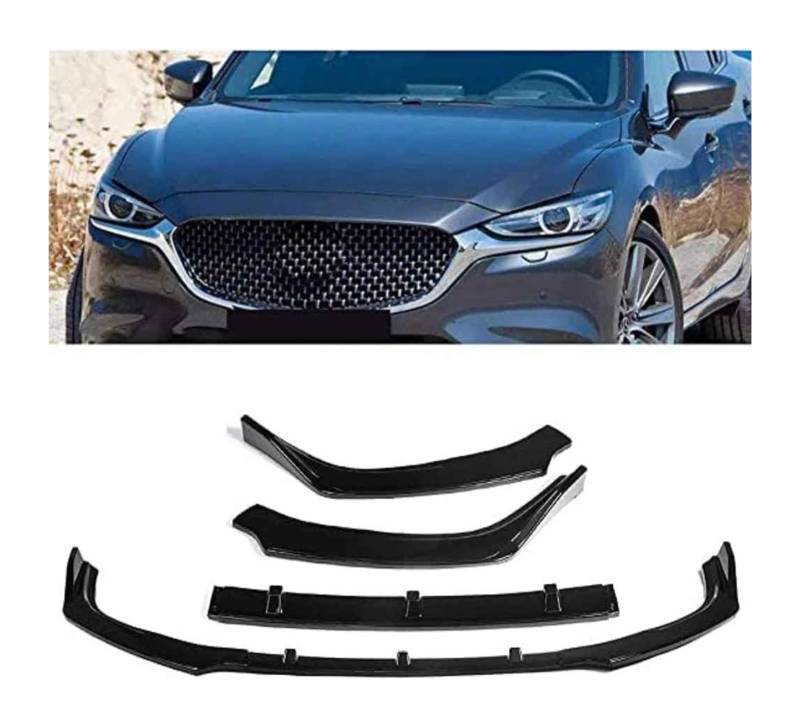 Auto Frontspoiler Lippe Für Mazda 6 Für Atenza 2019 2020 Frontschürze Lippe Kinn Spoiler Carbon Look Front Diffusor Diffusor Auto Front Spoiler von AMBMREDPEV