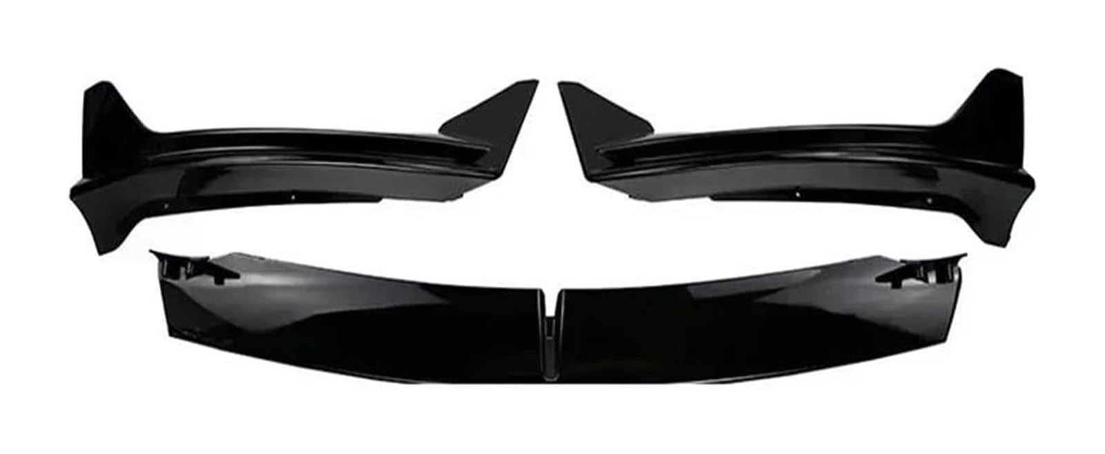 Auto Frontspoiler Lippe Für Model 3 2017-2023 Auto Front Spoiler Frontschürze Lip Spoiler Körper Kit Unteren Stoßfänger Diffusor Schutz Trim Abdeckung(Gloss Black) von AMBMREDPEV