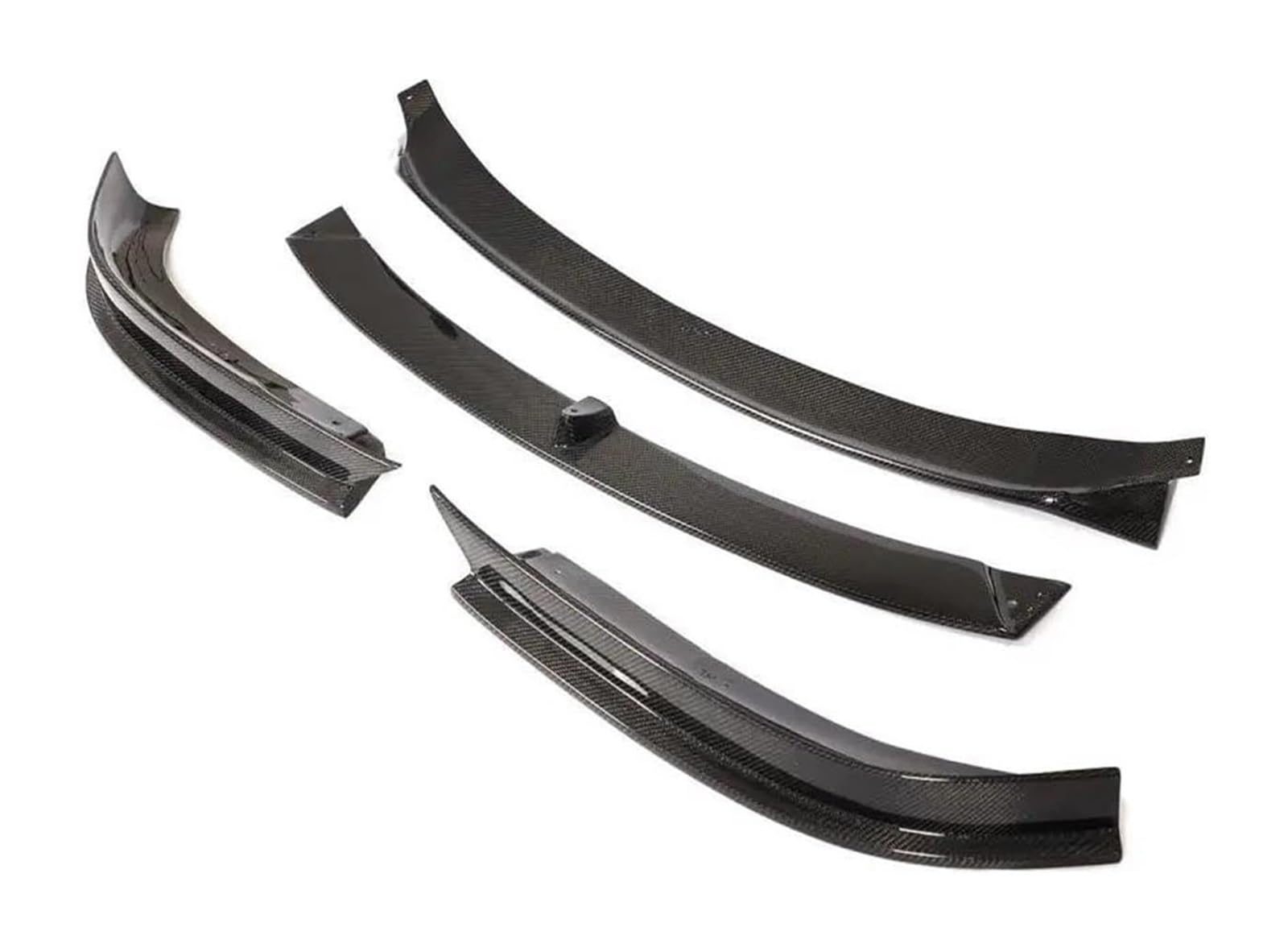 Auto Frontspoiler Lippe Für Model S 70D P85D 90D P100D Für Limousine 4 Tür 16-17 FRP Schwarz Auto Front Spoiler 4 Teile/satz Frontschürze Lip Spoiler(Carbon Fiber) von AMBMREDPEV