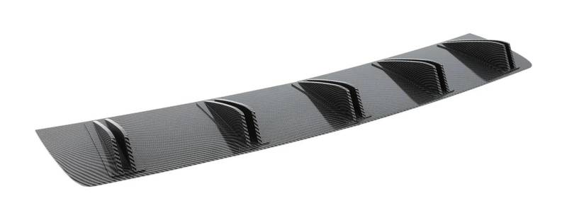 Auto Frontspoiler Lippe Für Mustang Für GT Hintere Stoßstange Lip Diffusor Spoiler Splitter Shark 5 Flossen Glänzend 81,5 Cm Universal Auto Front Stoßstange Splitter(Carbon Fiber Look) von AMBMREDPEV