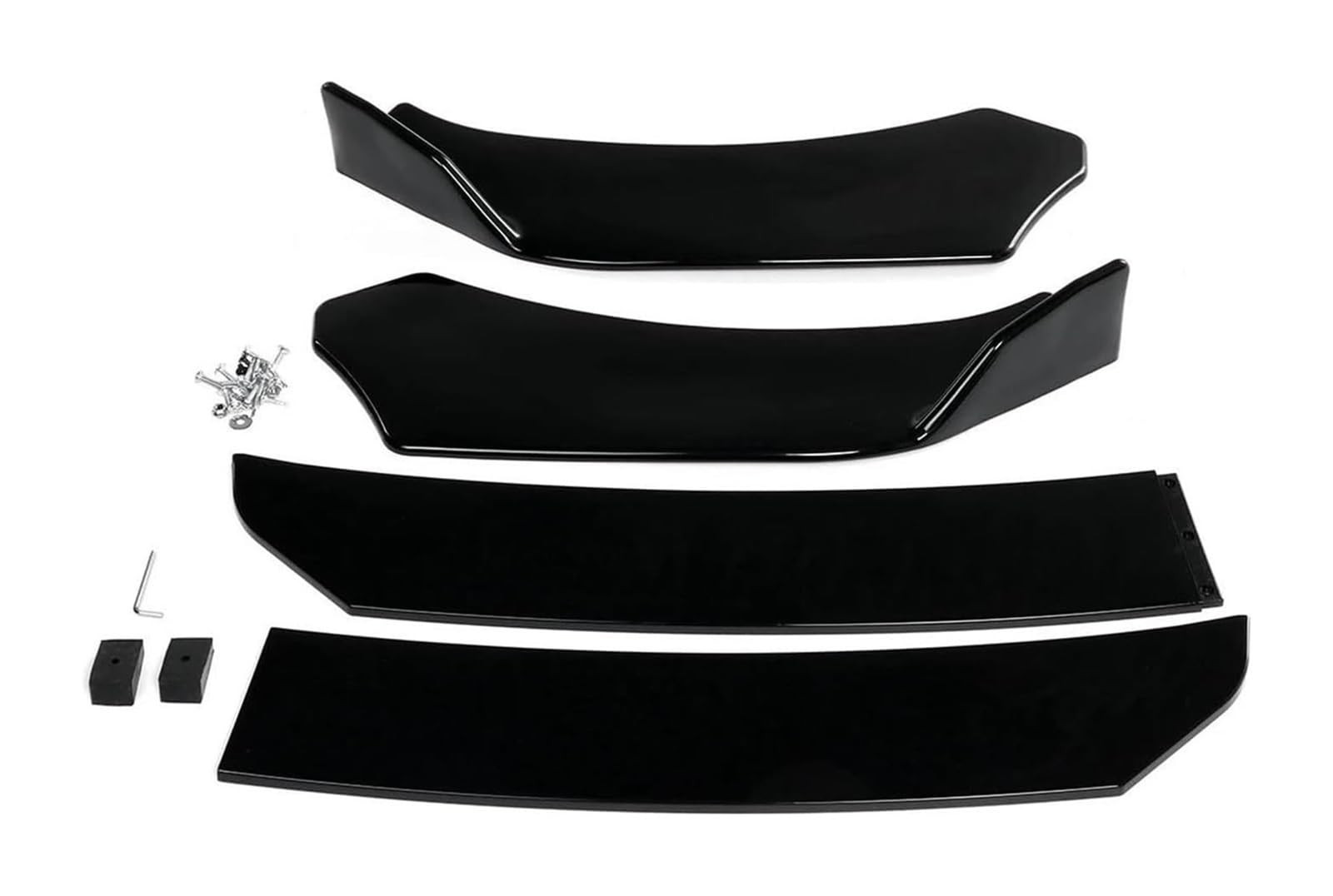 Auto Frontspoiler Lippe Für Q50 Q60 Q70 G25 G37 Alle Modelle Auto Front Stoßstange Splitter Lip Spoiler Body Kit Stoßstange Diffusor Lippen Universal(Glossy Black B) von AMBMREDPEV