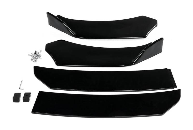 Auto Frontspoiler Lippe Für Q50 Q60 Q70 G25 G37 Alle Modelle Auto Front Stoßstange Splitter Lip Spoiler Body Kit Stoßstange Diffusor Lippen Universal(Glossy Black B) von AMBMREDPEV