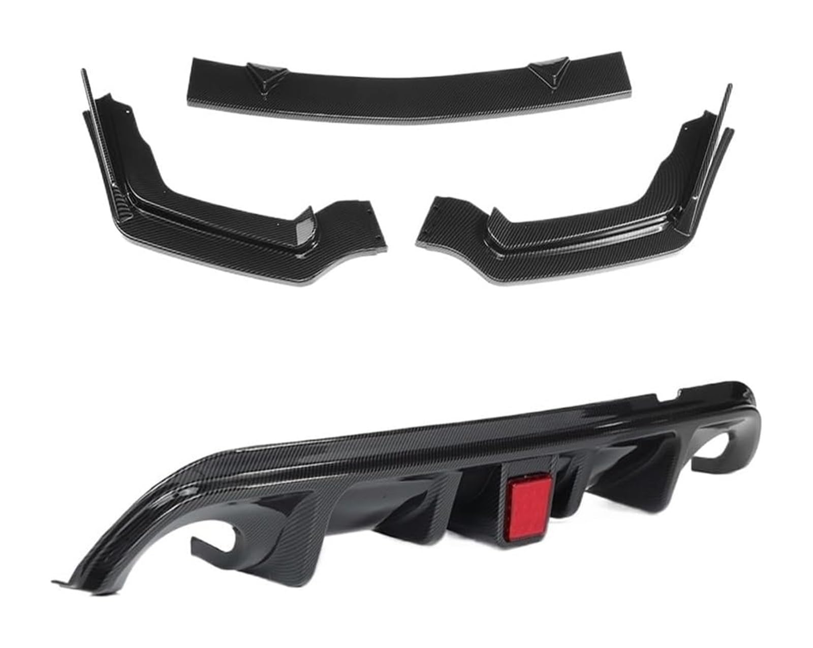 Auto Frontspoiler Lippe Für Q50 Standard Version 2014-2017 Auto Vorne + Hinten Lip Set Diffusor Spoiler Schutz Schürze W Bremslicht Frontspoiler(F) von AMBMREDPEV