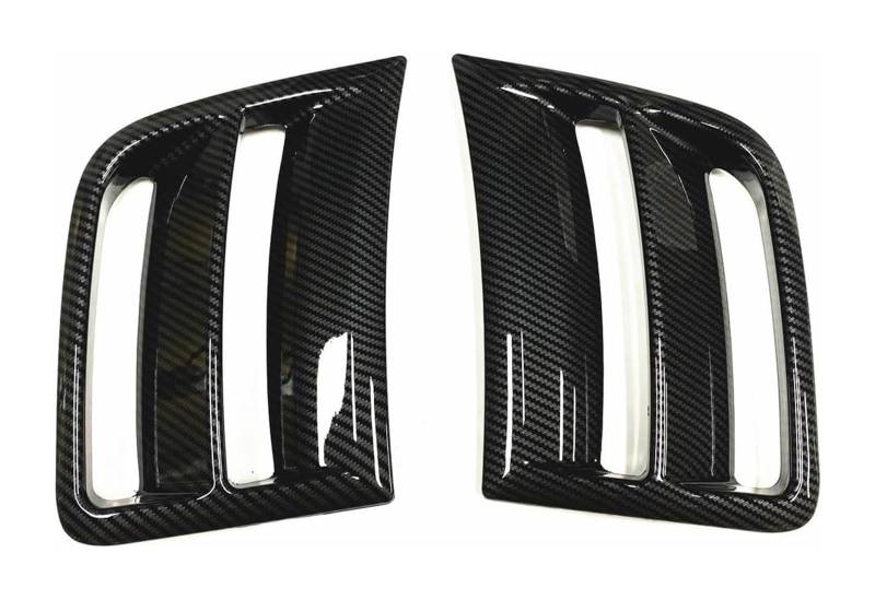 Auto Frontspoiler Lippe Für Subaru Für Impreza Für WRX ST Für WRX 2009-2014 Fender Intake Rahmen Trim Front Stoßstange Seite Air Vent Abdeckung Auto Front Spoiler(Carbon Fiber Look) von AMBMREDPEV