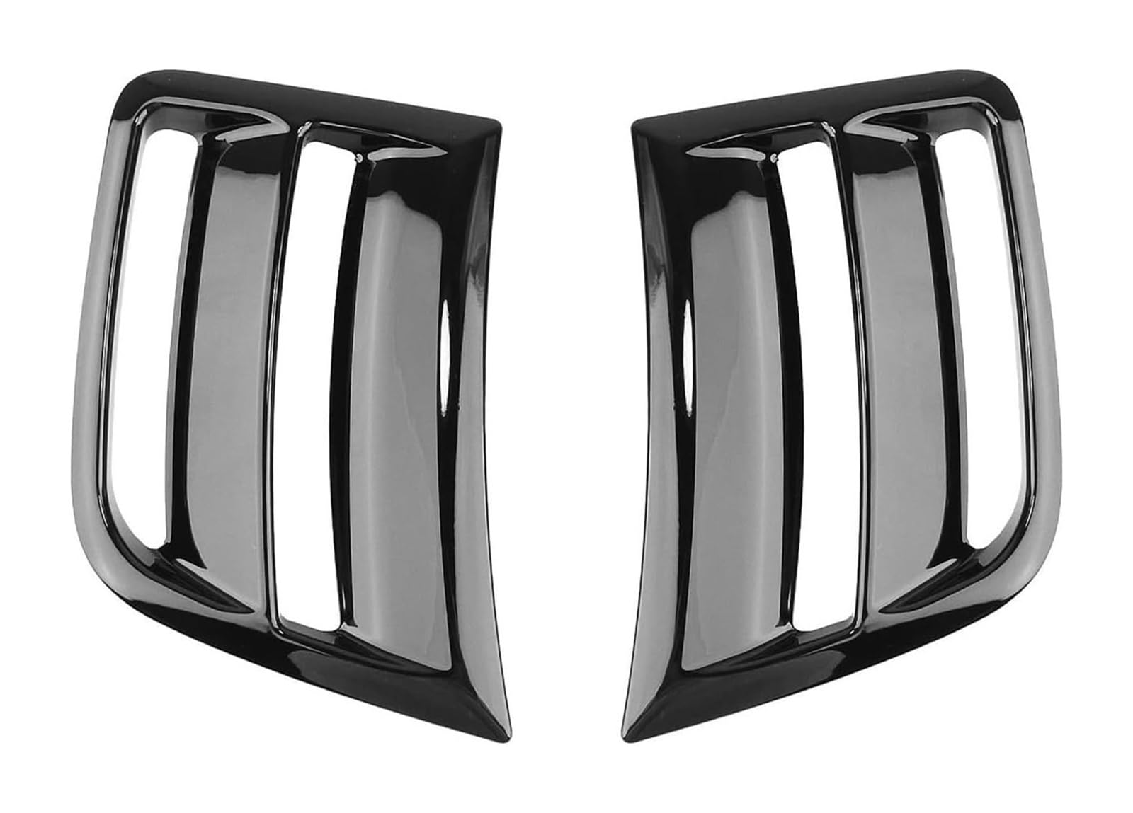 Auto Frontspoiler Lippe Für Subaru Für Impreza Für WRX ST Für WRX 2009-2014 Fender Intake Rahmen Trim Front Stoßstange Seite Air Vent Abdeckung Auto Front Spoiler(Glossy Black) von AMBMREDPEV