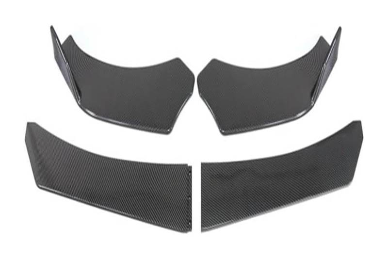Auto Frontspoiler Lippe Für T&oyota 5Pcs Universal Auto Front Stoßstange Separator Lip Body Kit Ente Lip Separator Front Spoiler Auto Front Stoßstange Splitter(5 4Pcs Carbon Fiber) von AMBMREDPEV