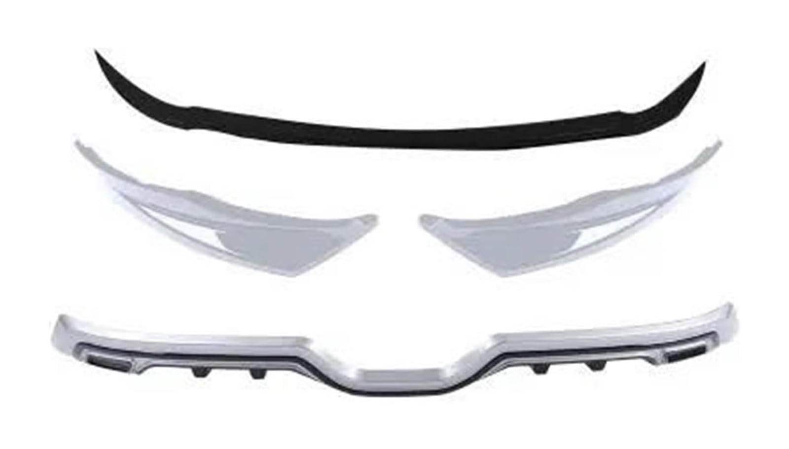 Auto Frontspoiler Lippe Für T&oyota Für CHR Für C-HR 2018 2019 Auto Stling ABS Farbe Vorne Stoßstange Hinten Diffusor Skid Schutz-schutz Platte Stoßstange Abdeckung Borte(Black and silver) von AMBMREDPEV
