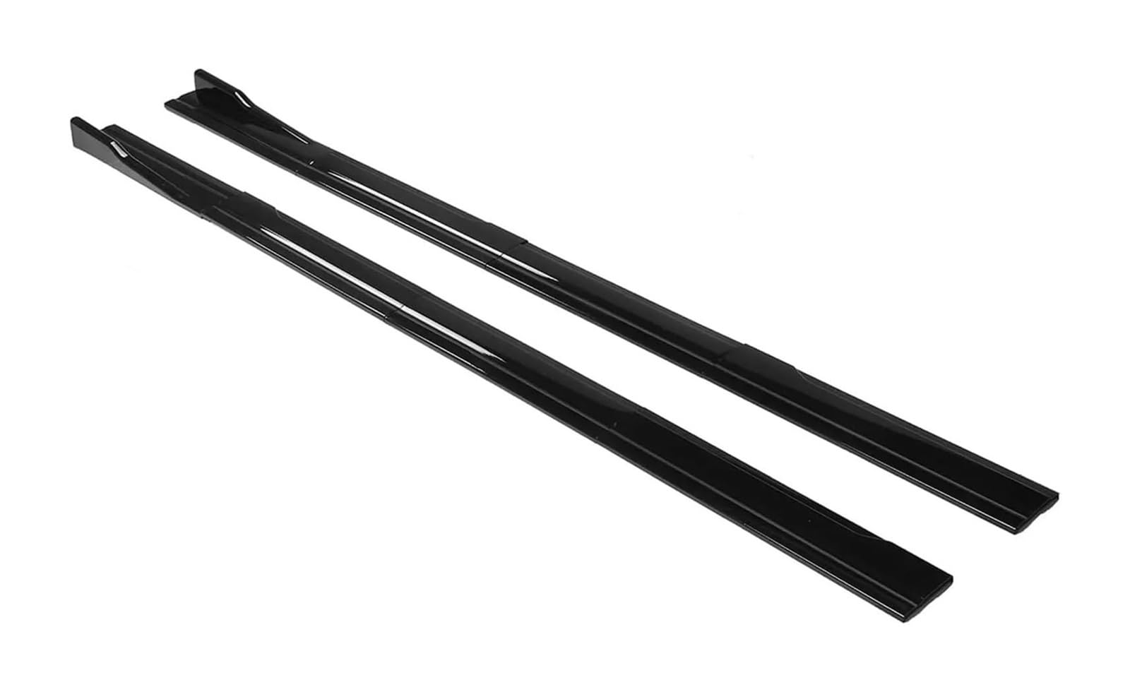 Auto Frontspoiler Lippe Für VW Auto-Seitenschweller 8 Stück Winglet-Splitter Lippe Seitenspoiler Frontspoiler Auto-Frontstoßstangen-Splitter(Glossy black) von AMBMREDPEV