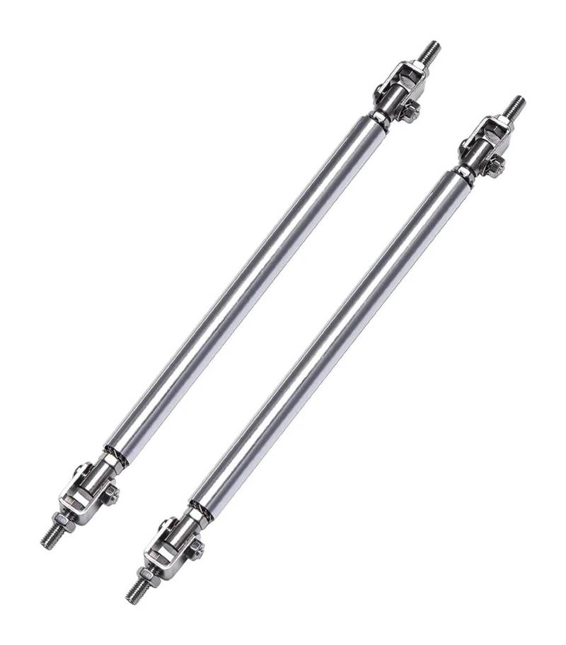 Auto Frontspoiler Lippe Für VW Für G&olf 6 MK6 Für GTD Für GTI 2009-2013 Für Rleitung Universal Frontschürze Lip Splitter Strut Rod Krawatte Unterstützung Bar(15cm Silver) von AMBMREDPEV