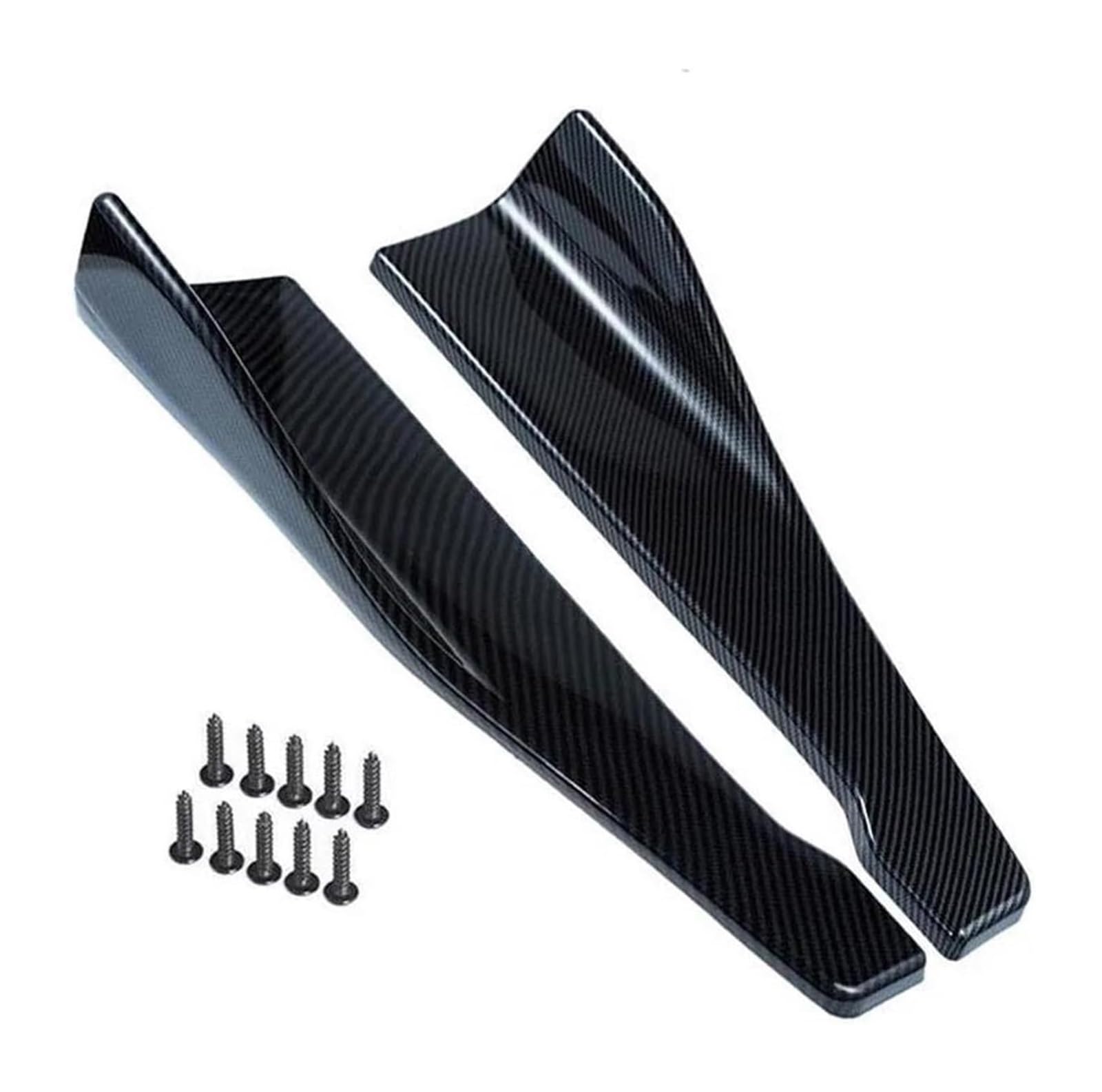 Auto Frontspoiler Lippe Für VW Für G&olf 7 Auto Vorne Stoßstange Hinten Winglets Seite Rock Verlängerung Streifen Lip Spoiler Diffusor Splitter Scratch Protector(Carbon Fiber) von AMBMREDPEV