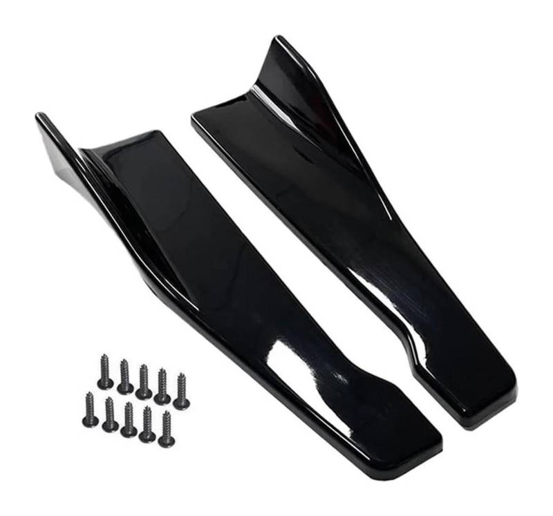Auto Frontspoiler Lippe Für VW Für G&olf 7 Auto Vorne Stoßstange Hinten Winglets Seite Rock Verlängerung Streifen Lip Spoiler Diffusor Splitter Scratch Protector(Schwarz) von AMBMREDPEV
