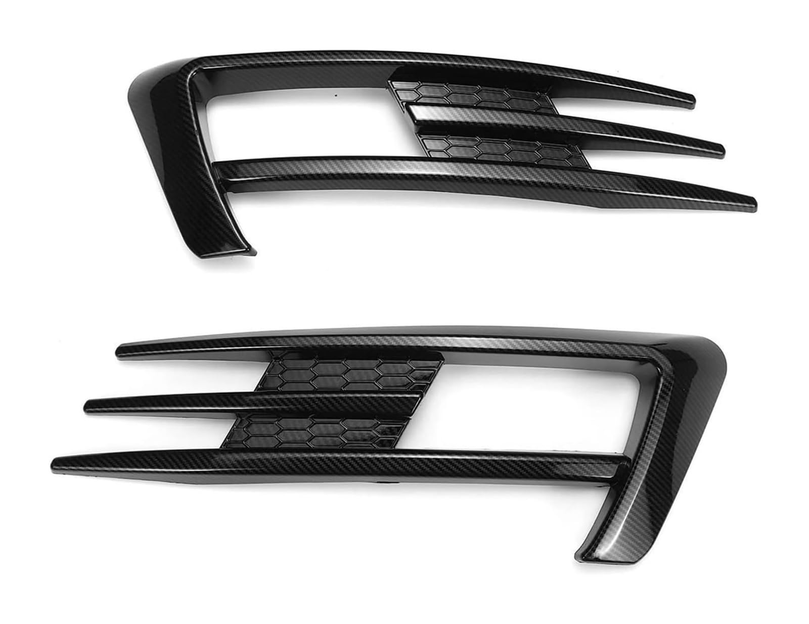 Auto Frontspoiler Lippe Für VW Für G&olf 7 MK7 2013-2017 Auto Kühlergrill Pre-facelift Frontschürze Lip Spoiler Auto Stoßstange Nebel Lampe Kühlergrill Abdeckung Trim Body Kit(Carbon Look) von AMBMREDPEV