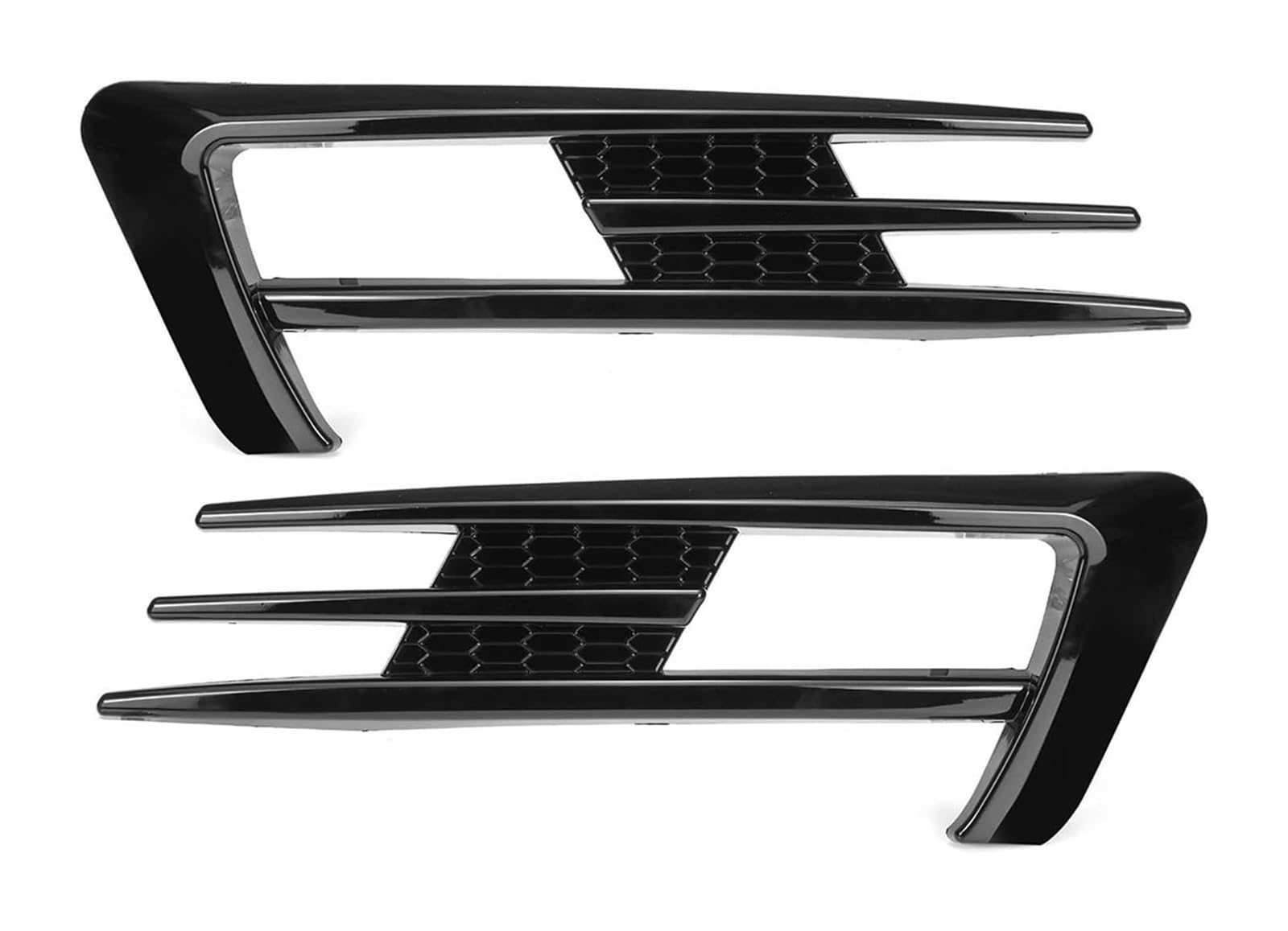Auto Frontspoiler Lippe Für VW Für G&olf 7 MK7 2013-2017 Auto Kühlergrill Pre-facelift Frontschürze Lip Spoiler Auto Stoßstange Nebel Lampe Kühlergrill Abdeckung Trim Body Kit(Glossy Black) von AMBMREDPEV