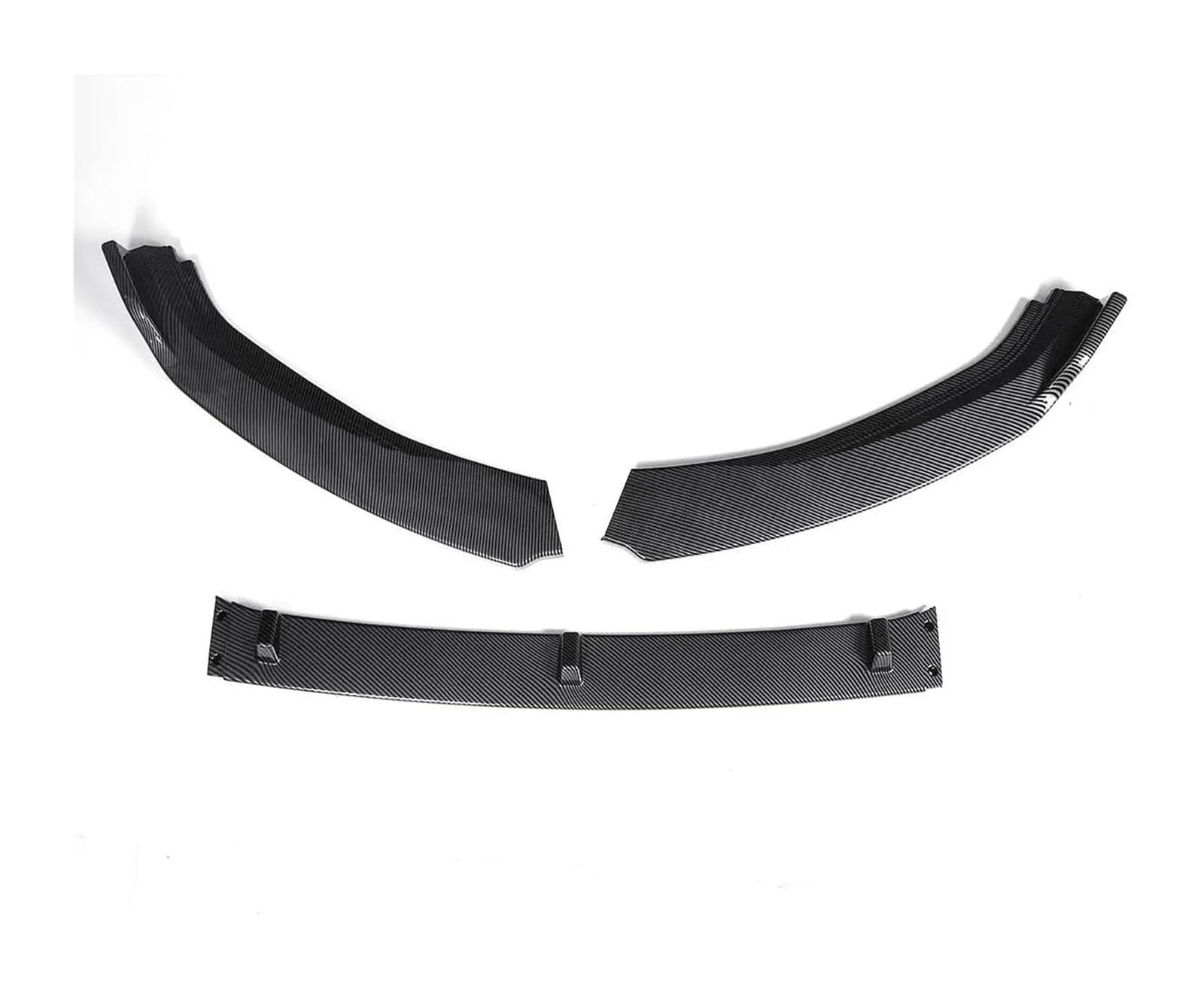 Auto Frontspoiler Lippe Für VW Für G&olf MK7 2014-2017 3 Stücke Auto Front Stoßstange Splitter Lip Diffusor Spoiler Schutz Abdeckung Deflektor Lippen Schutz(Carbon Fiber Look) von AMBMREDPEV