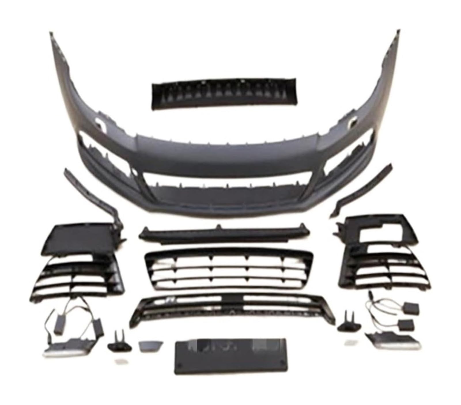 Auto Frontspoiler Lippe Für VW Für S&CIROCCO Geändert Für S&CIROCCO Für R 2009-2020 Vorne Hinten Stoßstange Montage Umgeben Seite Rock Grill Auto Front Spoiler(B) von AMBMREDPEV