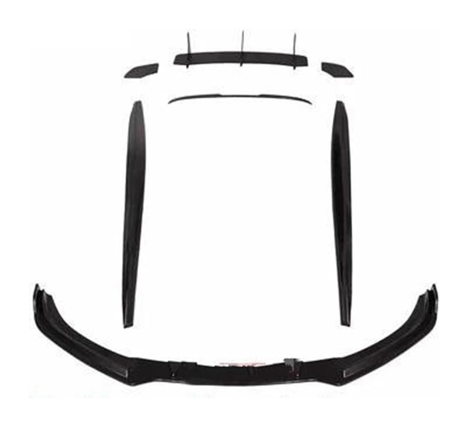 Auto Frontspoiler Lippe Für VW Für S&CIROCCO Geändert Für S&CIROCCO Für R 2009-2020 Vorne Hinten Stoßstange Montage Umgeben Seite Rock Grill Auto Front Spoiler(F) von AMBMREDPEV