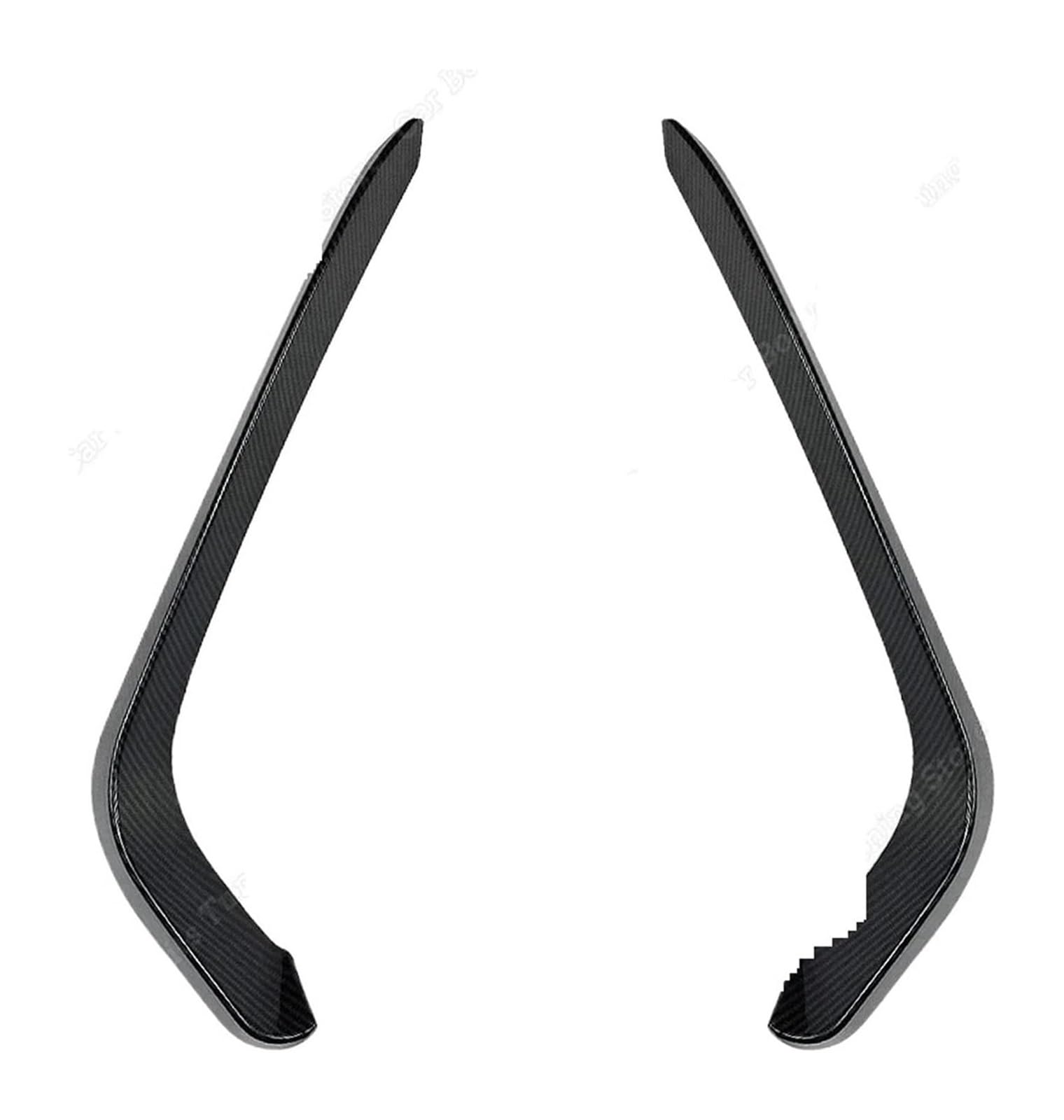 Auto Frontspoiler Lippe Für VW Für p&assat B8 Variant 2016-2019 Auto Vorderen Stoßfänger Lip Spoiler Nebel Licht Rahmen Abdeckung Wind Messer Trim Front Spoiler(Gloss Black) von AMBMREDPEV