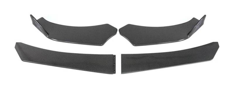 Auto Frontspoiler Lippe Splitter Spoiler Auto Frontspoiler Universal 4/5PCS Auto Frontstoßstange Lip Body Kit Spoiler Canard Splitter Diffusor(4PC Carbon Fiber) von AMBMREDPEV