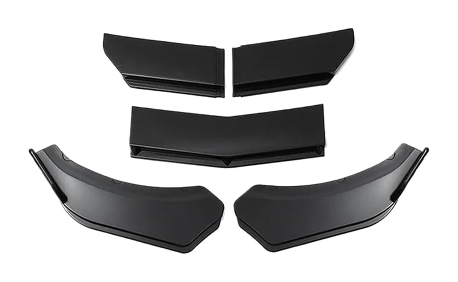 Auto Frontspoiler Lippe Splitter Spoiler Auto Frontspoiler Universal 4/5PCS Auto Frontstoßstange Lip Body Kit Spoiler Canard Splitter Diffusor(5PC Bright Black a) von AMBMREDPEV